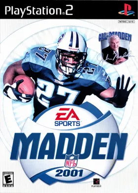 Madden NFL 2001 box cover front